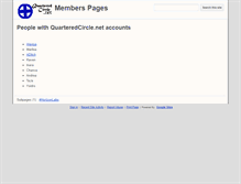 Tablet Screenshot of members.quarteredcircle.net